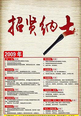 招聘海報(bào)PSD素材