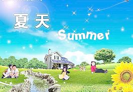 夏天風景圖片
