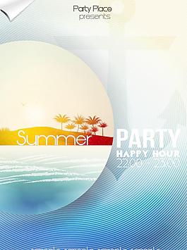 夏日海报背景图片