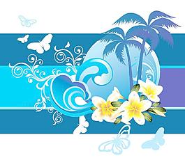 花紋 花卉 水花 浪花圖片