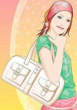 美女矢量图图片