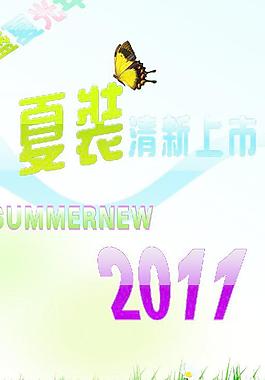 2011夏裝新款服裝海報廣告圖片