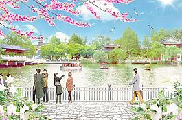 公園美景圖片