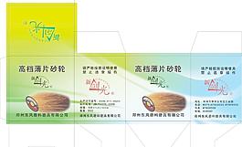 砂輪包裝展開圖圖片