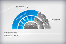 藍(lán)色質(zhì)感餅圖PPT圖表樣式