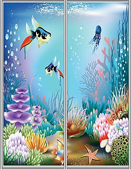 海底世界移門