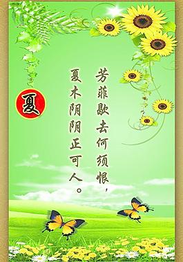夏展板圖片