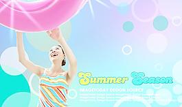 夏日阳光美女图片