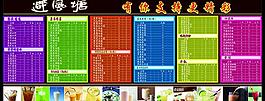 奶茶價(jià)目單圖片