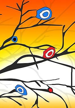 卡通大樹(shù)背景圖片