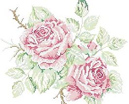 十字绣鲜花图纸图片