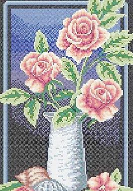 十字绣鲜花图纸图片