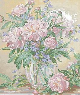 十字绣鲜花图纸图片
