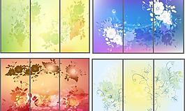 時(shí)尚夢(mèng)幻花紋移門圖案