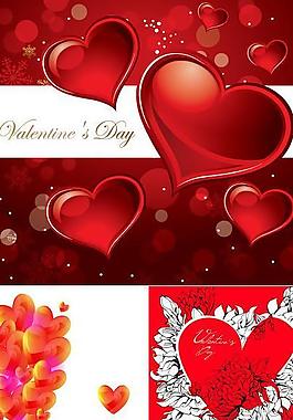 情人節(jié)卡片背景設(shè)計(jì)矢量素材