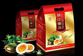咸蛋皮蛋包裝設計矢量圖
