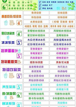 價目表圖片