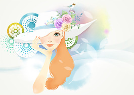 帽子女生