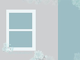 三幅图式的婚纱模板