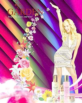 化妝品廣告圖片
