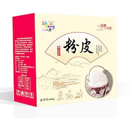 粉皮包裝展開圖圖片