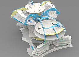 建筑玩具3D益智陌生的城市