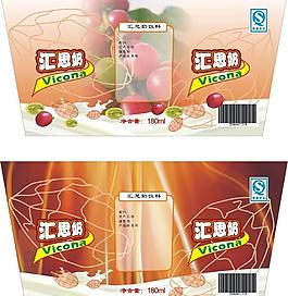 匯思奶飲料包裝圖片