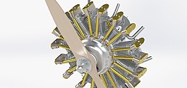 9缸發(fā)動(dòng)機(jī)徑向