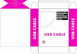 usb 線材包裝圖片