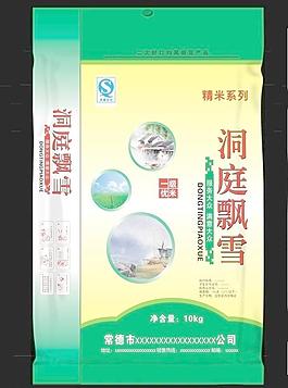 大米包装洞庭飘雪图片