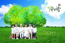 藍天白云風景