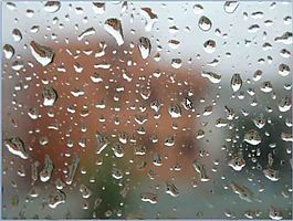 雨珠背景PPT模板