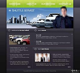 汽車租賃服務(wù)網(wǎng)頁模板