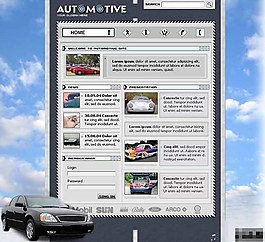 汽車信息介紹網(wǎng)頁模板