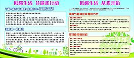 低碳生活展板圖片