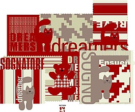 馬賽克矢量小熊