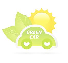 綠葉小汽車圖片