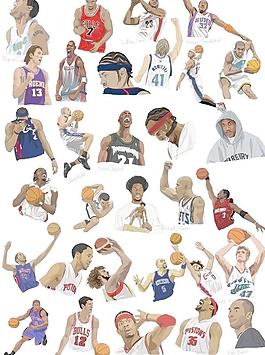 nba明星漫画集合图片