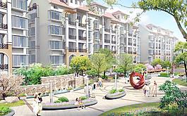 小區(qū)住宅樓圖片