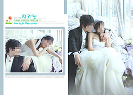 低饱和度婚纱模板