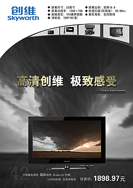 創(chuàng)維促銷(xiāo)海報(bào)