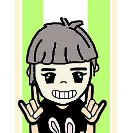 女孩卡通頭像設計