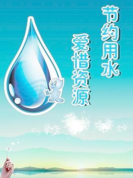 节约用水文化海报图片