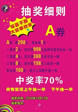 活動(dòng)抽獎(jiǎng)細(xì)則