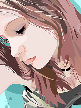 唯美人物插畫