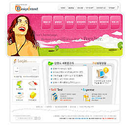 女性生活服務類網頁模板
