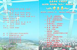 民族節(jié)目單圖片