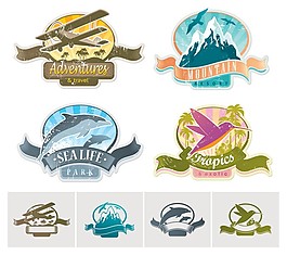 圖標圖案矢量圖