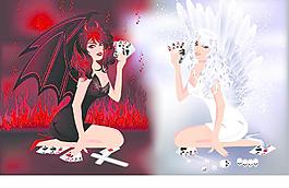 天使 魔鬼圖片