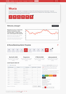 股票網(wǎng)站HTML5紅色模板